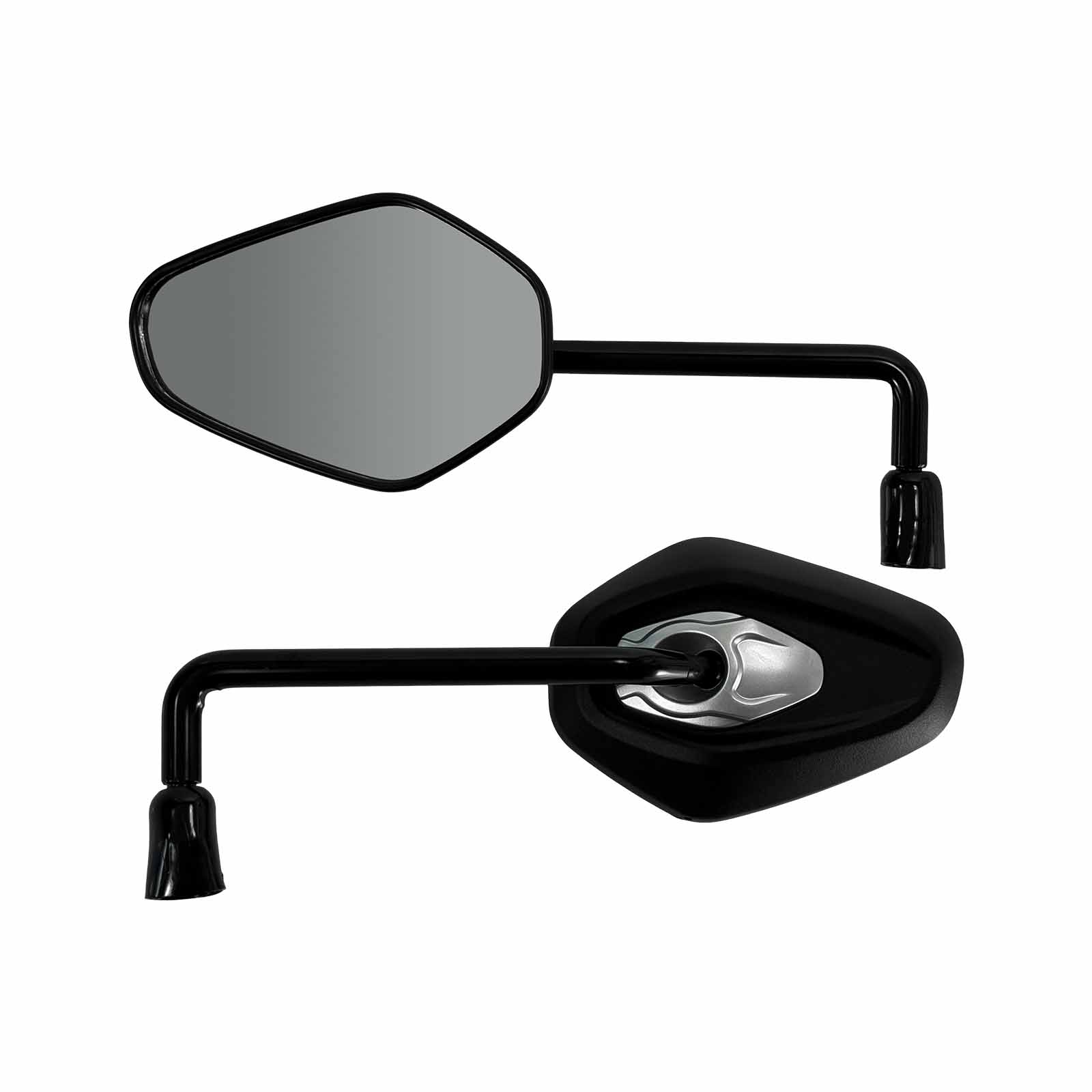 Espelho Retrovisor Viper Tiger 1200 Haste Reforçada Rebaixada Curta 90 graus Convexa H