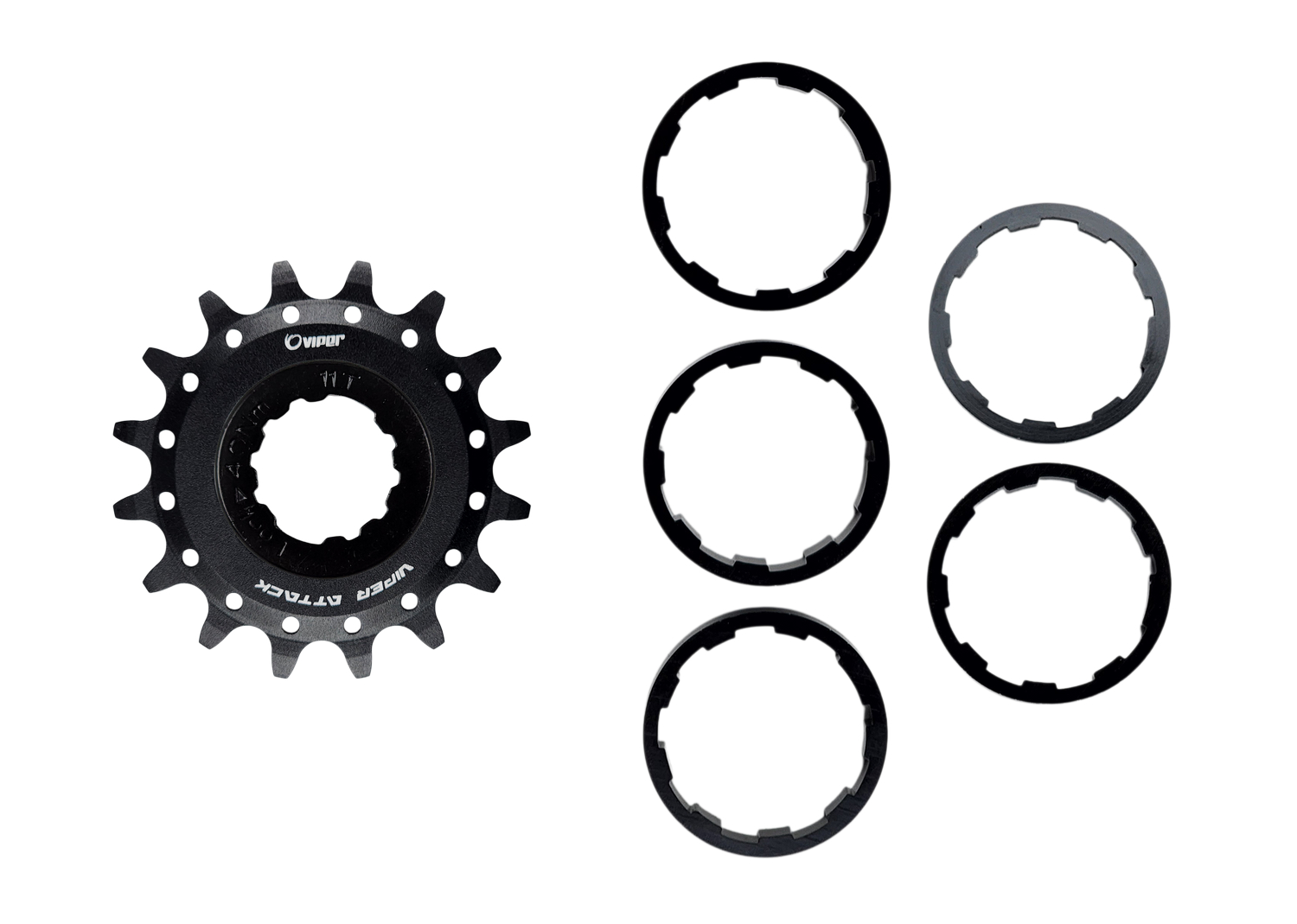 Adaptador Viper Single Speed Importado Alumínio 7075 Para Cubos Tipo Cassete (K7)